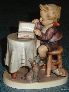 Goebel Hummel Figurine "Little Bookkeeper" #306 TMK5 Accountant With Dog - GIFT!